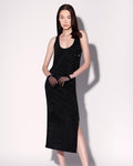Gianna Skirt, Black and Rhinestone