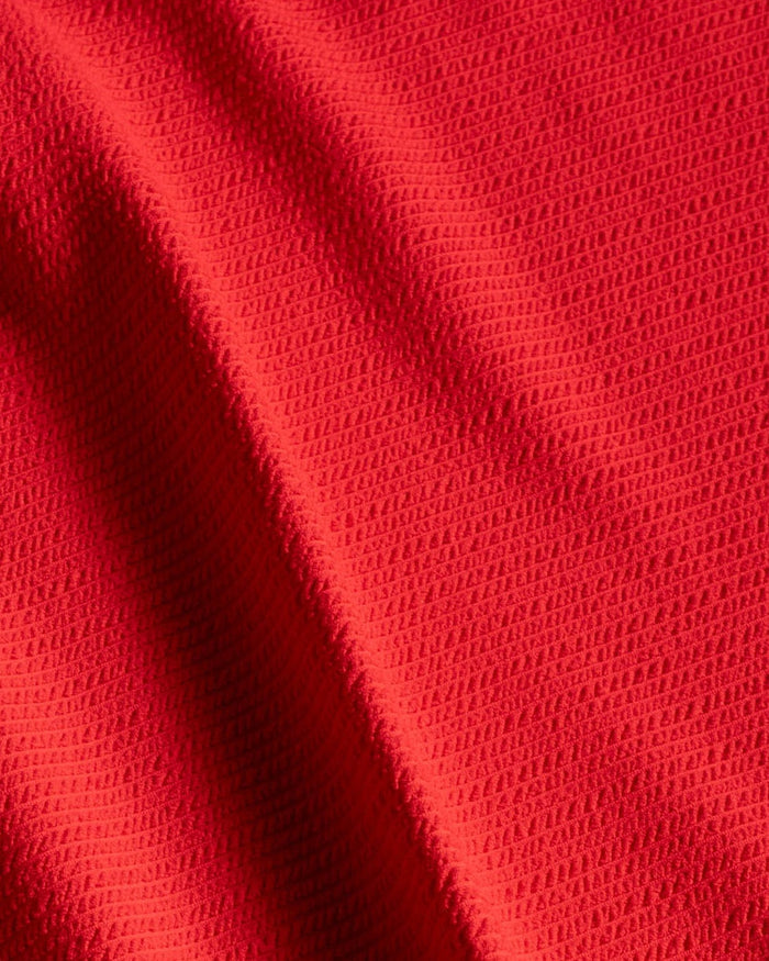 Gina Top In Guava Red Texture