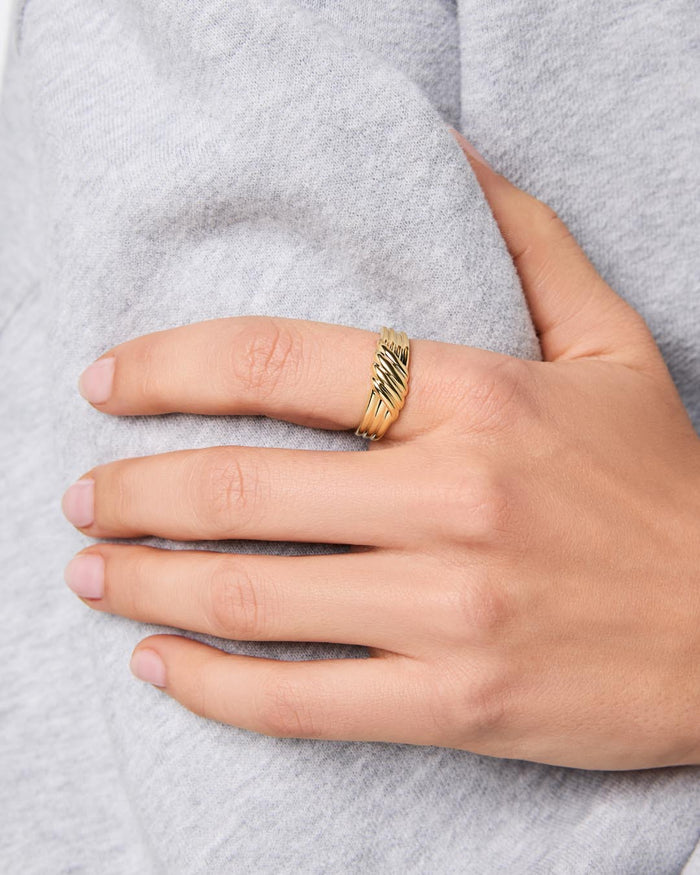 Gold Band Ring - Lydia