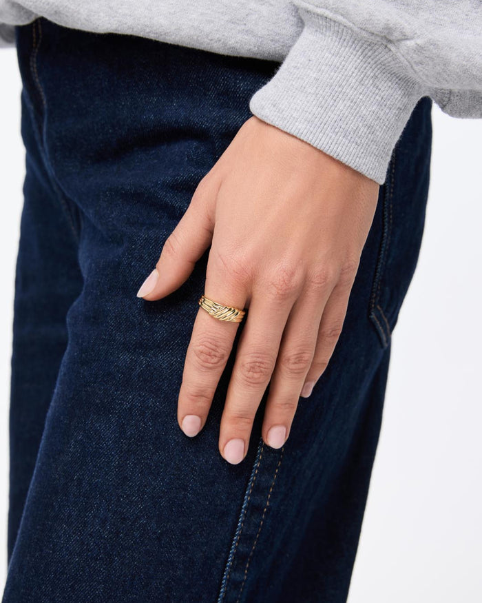 Gold Band Ring - Lydia