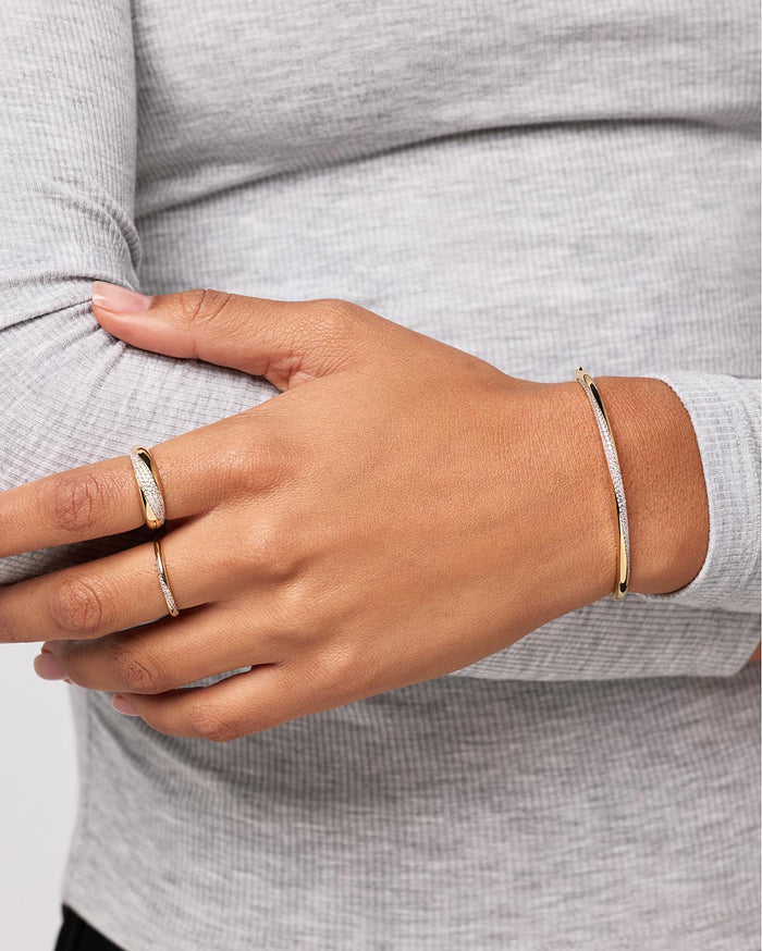 Gold Bangle Bracelet - Kira Bracelet