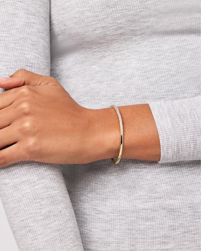 Gold Bangle Bracelet - Kira Bracelet