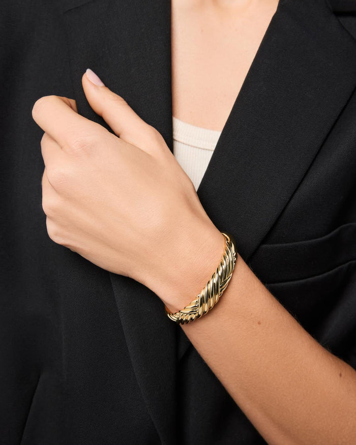 Gold Cuff Bracelet - Kamilla