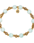 Gold Day by Day Collection- Hemimorphite Gemstone Bracelet