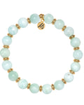 Gold Empowered Elegance Collection- Hemimorphite Gemstone Bracelet