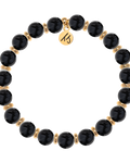 Gold Empowered Elegance Collection- Onyx Gemstone Bracelet