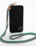 Gold N' Emerald Crossbody Phone Chain