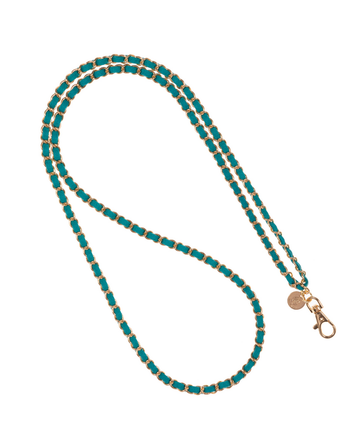 Gold N' Emerald Crossbody Phone Chain