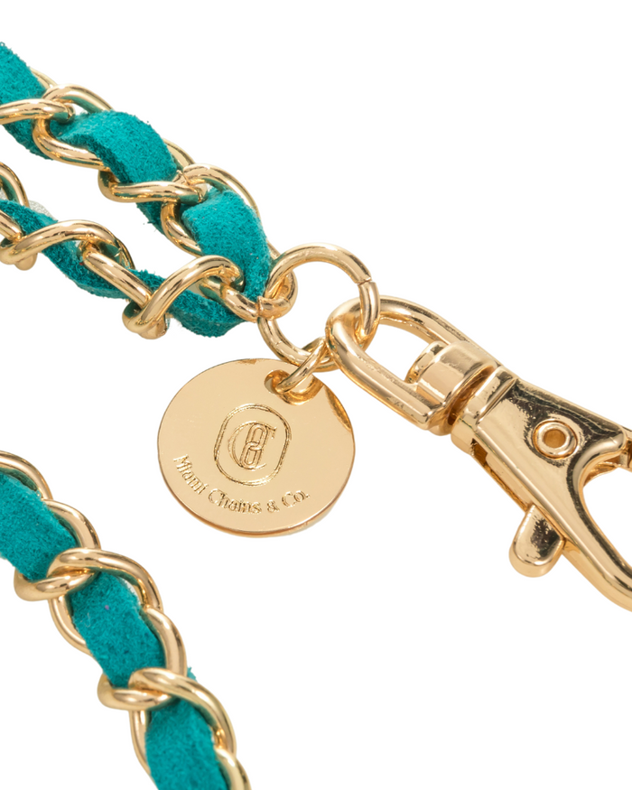 Gold N' Emerald Crossbody Phone Chain