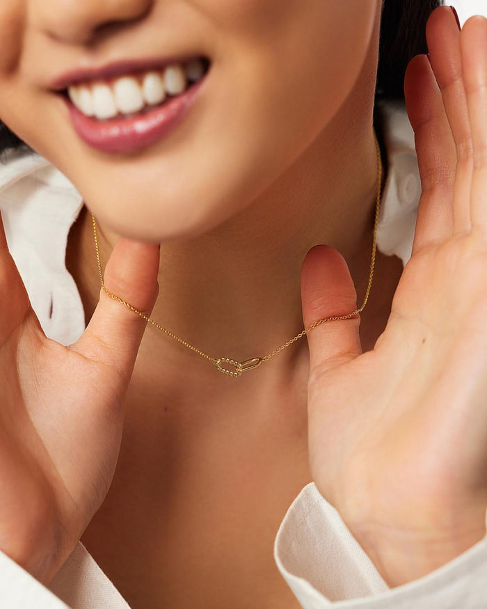 Gold Pendant Necklace - Juniper