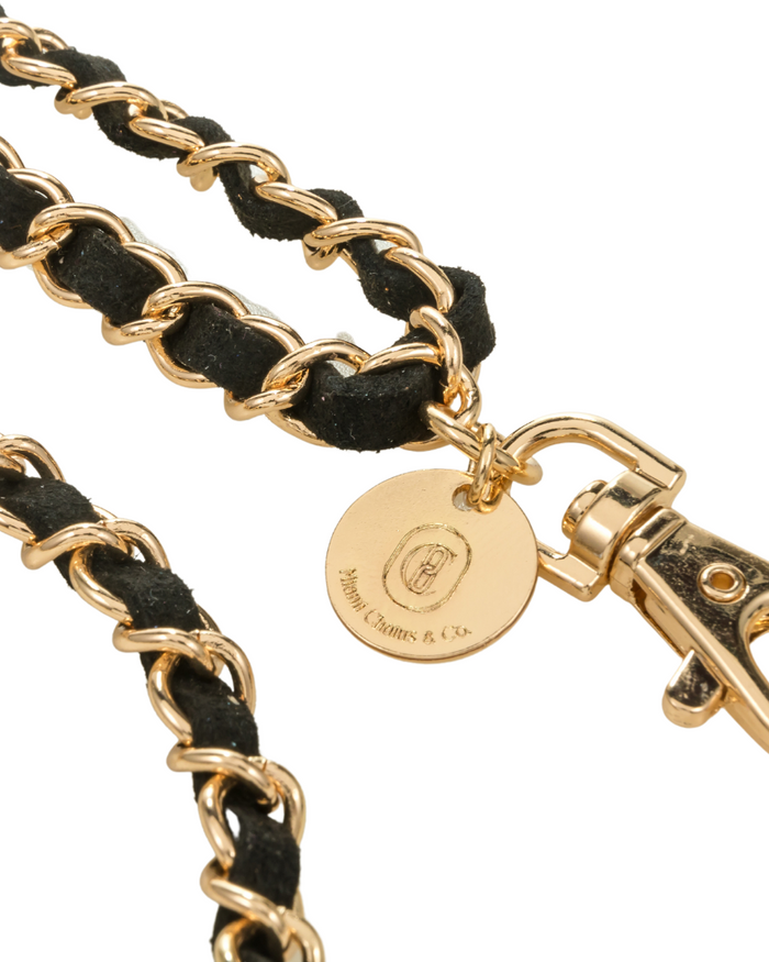 Golden Black Crossbody Phone Chain