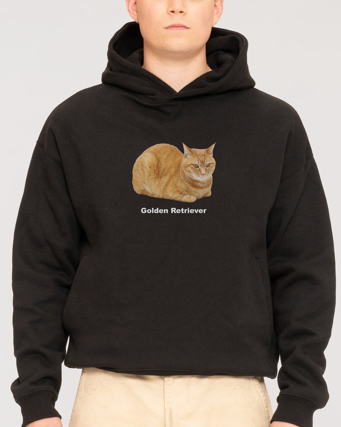 Golden Retriever Black Hoodie