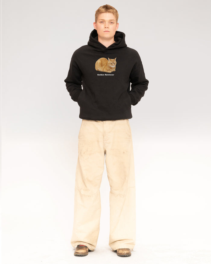Golden Retriever Black Hoodie