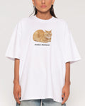 Golden Retriever White Oversized Tee
