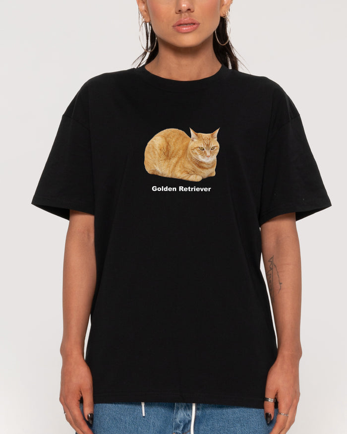 Golden Retriever Black T-Shirt