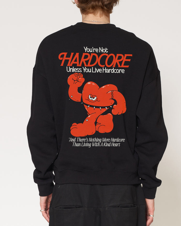 Hardcore Heartcore Black Sweatshirt
