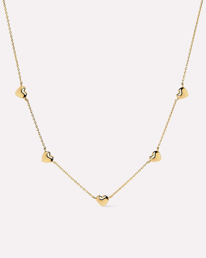Heart Necklace - Lev Mini Station Necklace