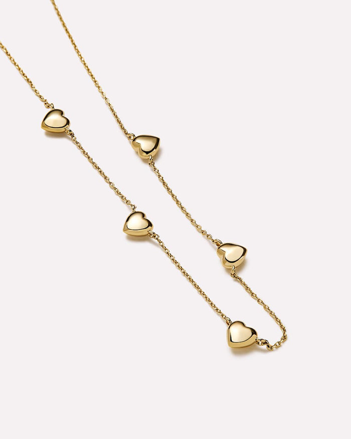 Heart Necklace - Lev Mini Station Necklace