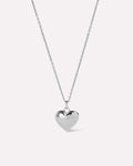 Heart Necklace - Lev Small Silver