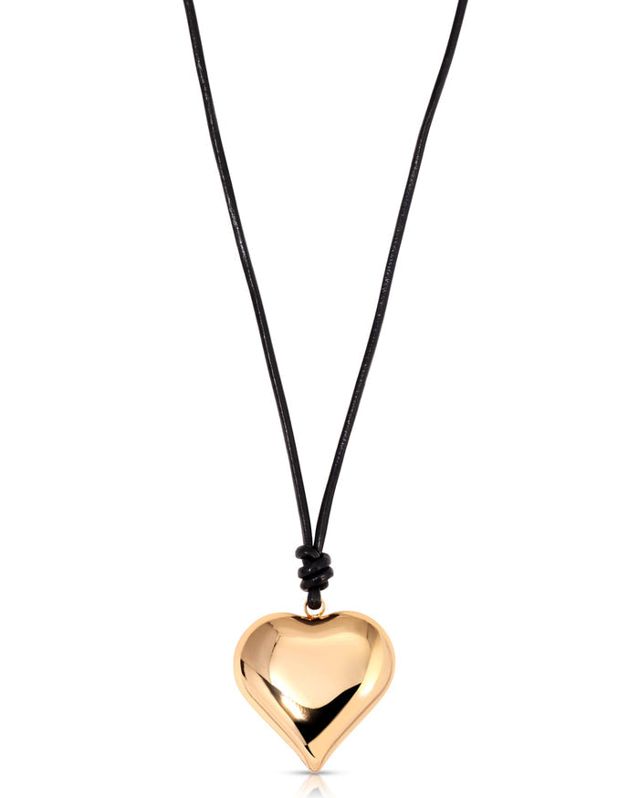 Heart Pendant Adjustable Cord Necklace