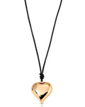 Heart Pendant Adjustable Cord Necklace