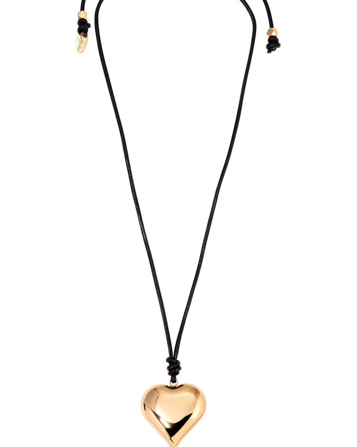 Heart Pendant Adjustable Cord Necklace