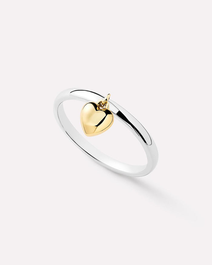 Heart Ring - Leia Two Tone