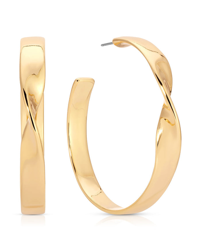 Heirloom Twist Large Hoops
