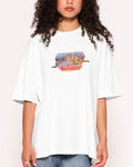 Heroes White Oversized Tee