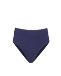 Hi Leg Hi Waist Bottom In Navy Texture
