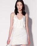 Hope Skirt, White Sparkle Tweed