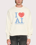 I Love AI Natural Sweatshirt