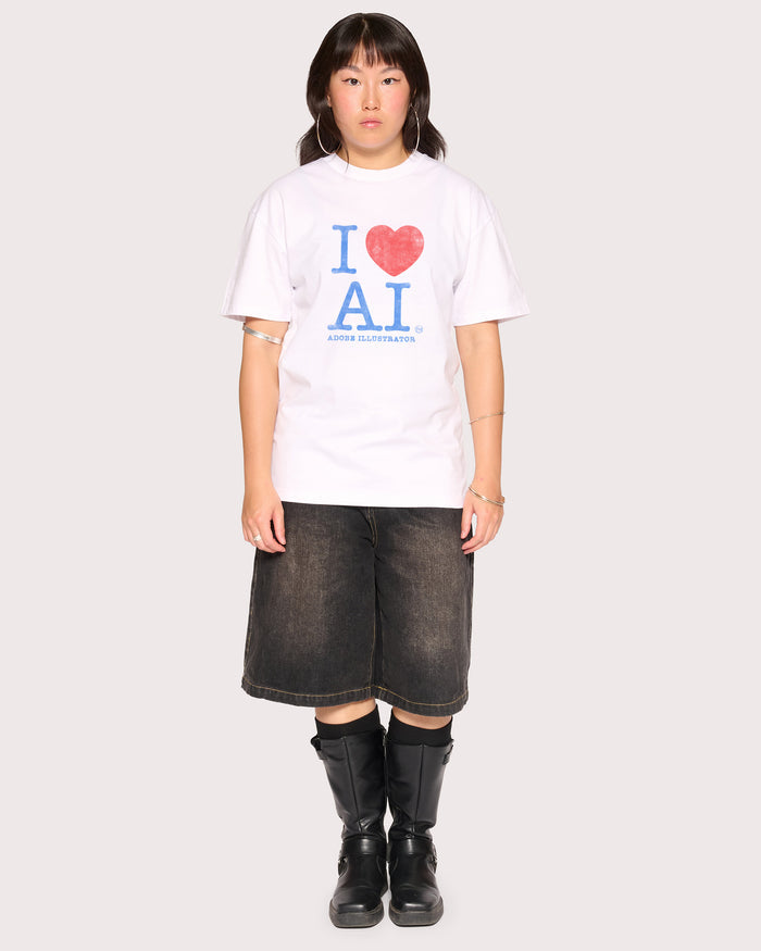 I Love AI White T-Shirt