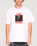 I Love Football White T-Shirt