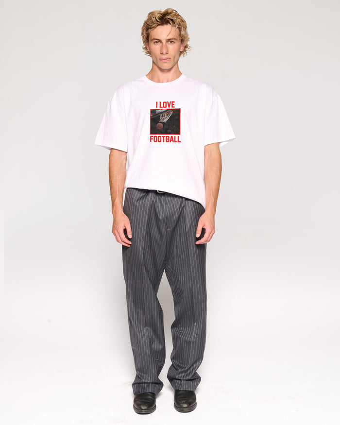 I Love Football White T-Shirt