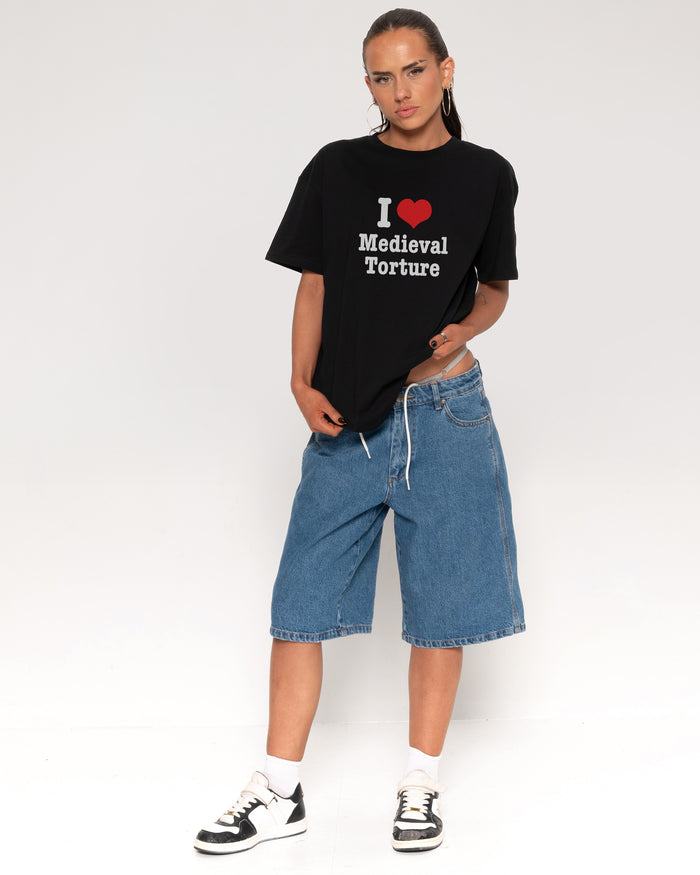 I Love Medieval Torture Black T-Shirt