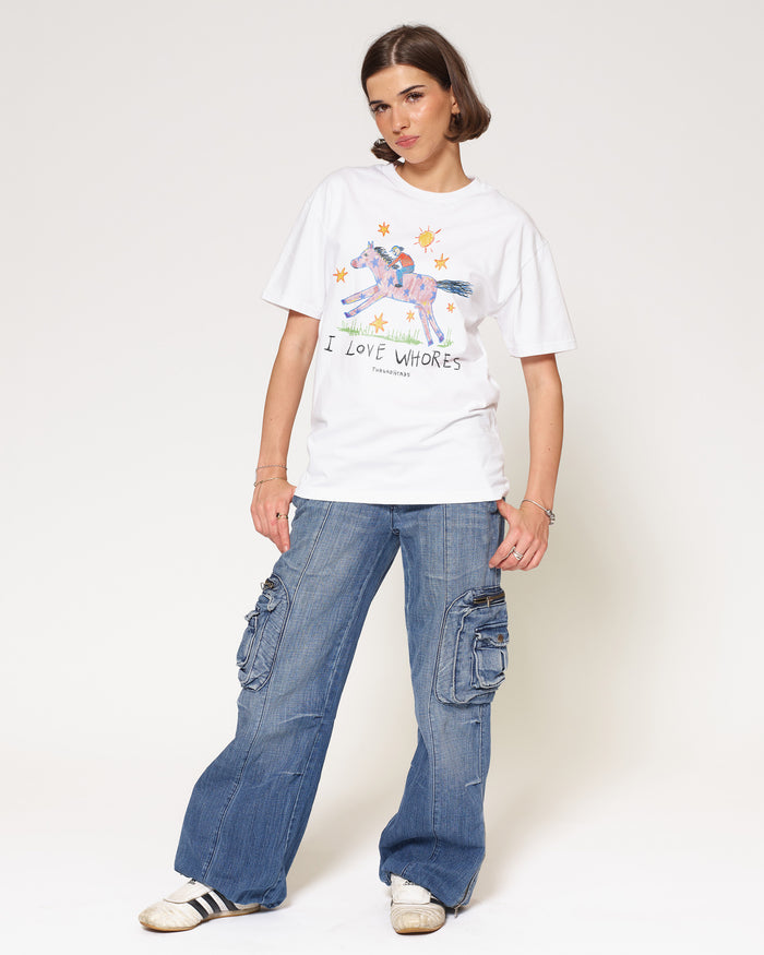 I Love Whores White T-Shirt