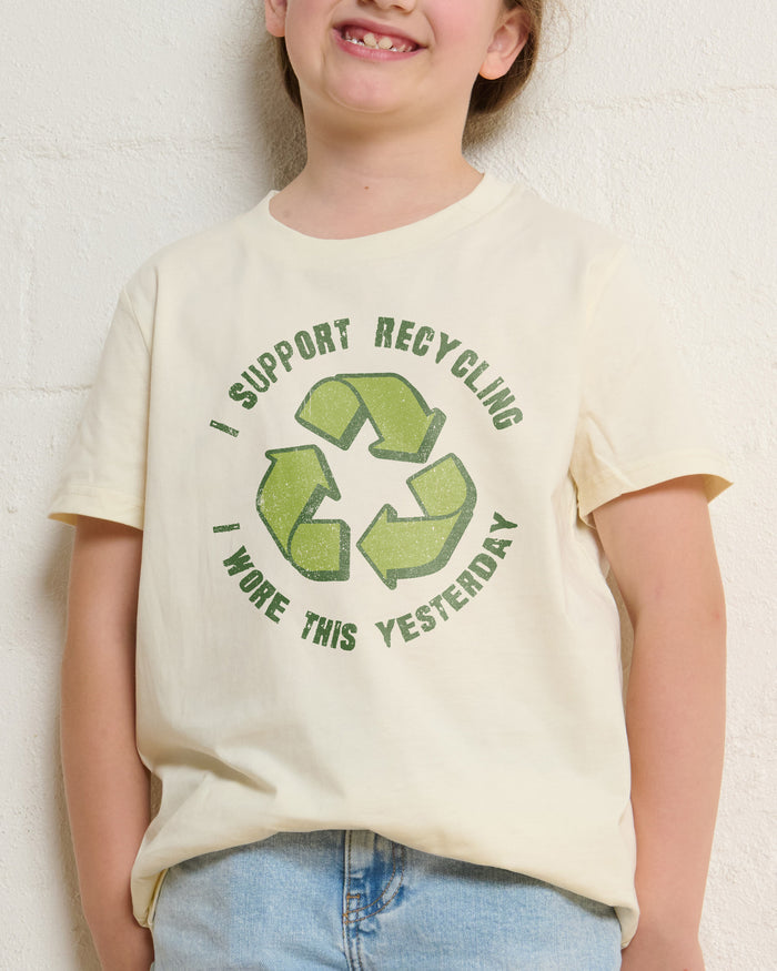 I Support Recycling Kids T-Shirt