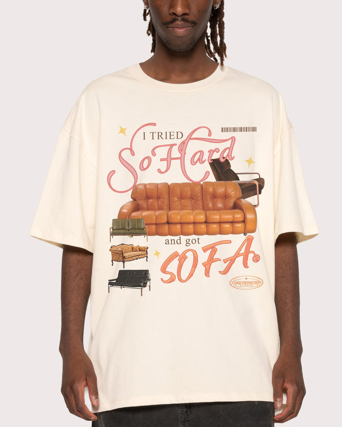 I Tried So Hard and Got Sofa Natural Oversized Tee