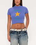 I'd Rather Be At Home Purple Baby Tee