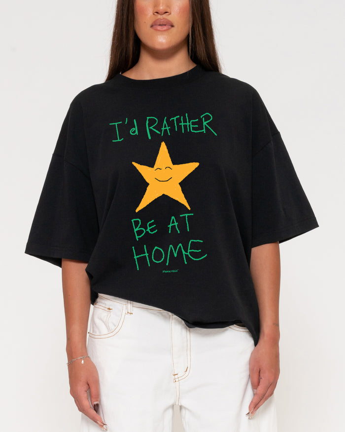I'd Rather Be At Home Boxy Tee