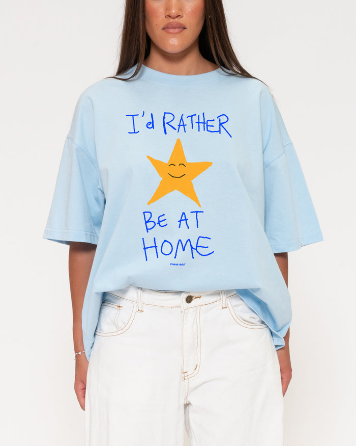 I'd Rather Be At Home Boxy Tee