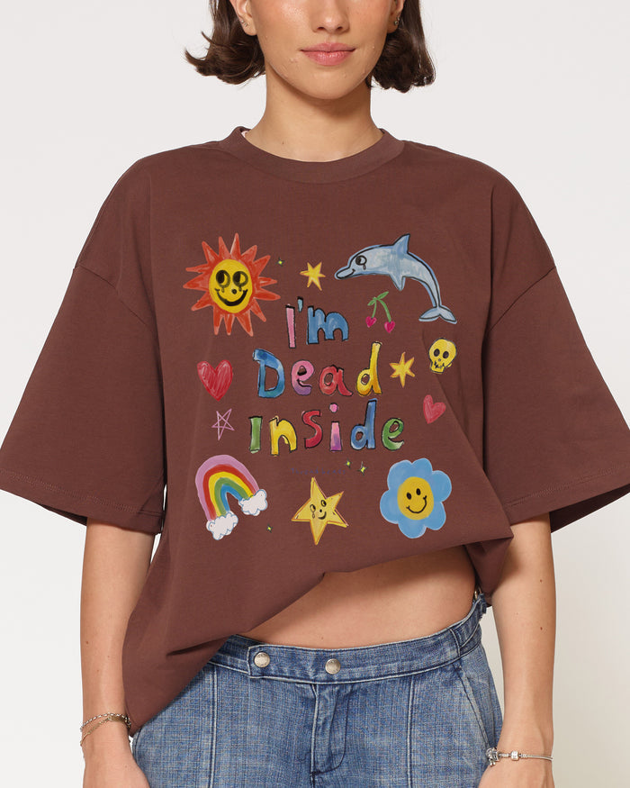I’m Dead Inside Oversized Tee – view 3