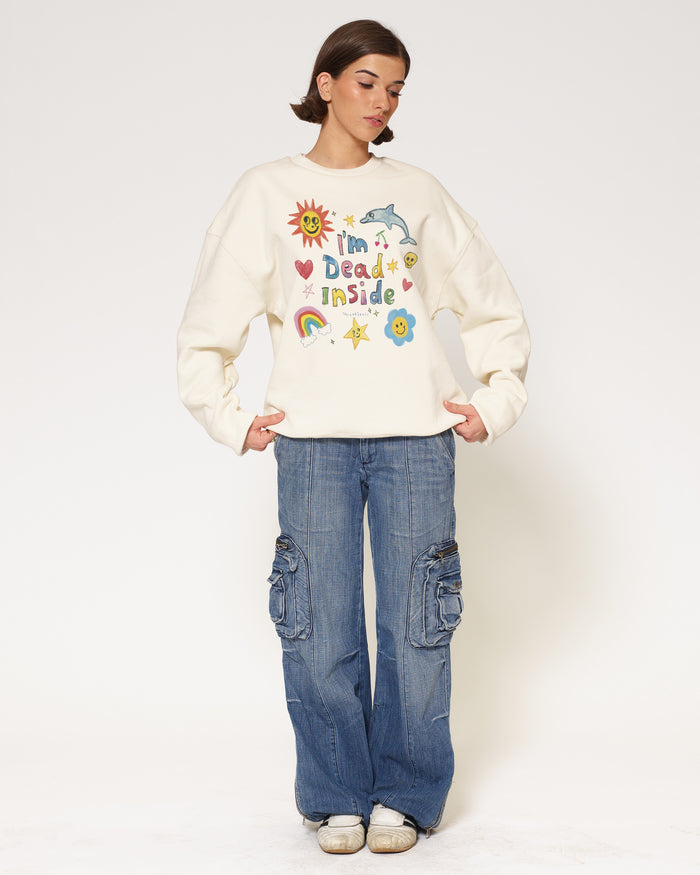 I’m Dead Inside Natural Sweatshirt