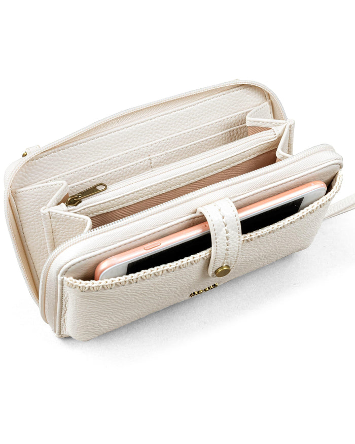 Iris Smartphone Wallet - Leather - Stone