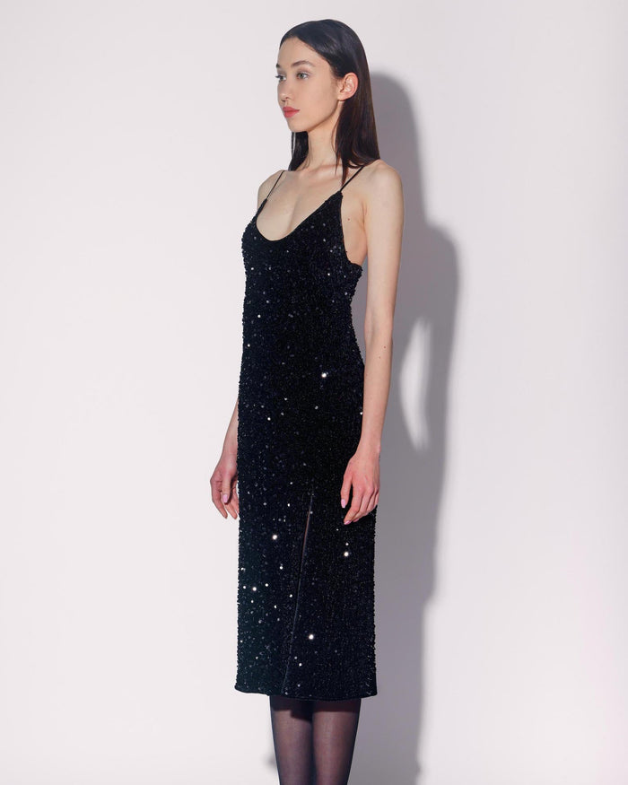 Jamie Dress, Black Sequin