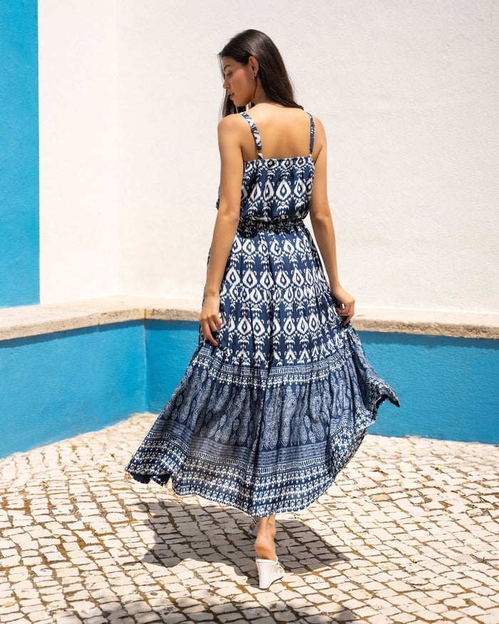Jenni Skirt In Tivara Ikat