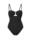 Juliette One Piece In Black Texture