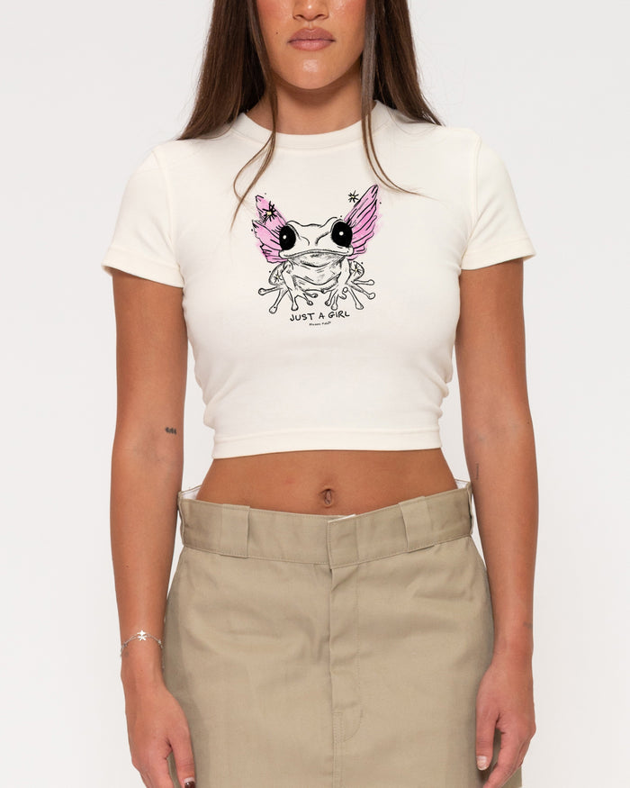 Just a Girl Natural Baby Tee