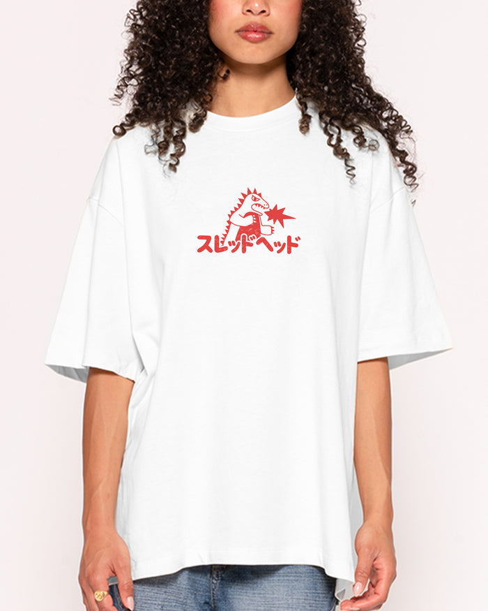 Kaiju White Oversized Tee
